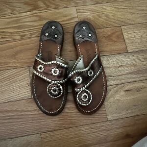 Jack Rogers Metallic Copper and Gold Sandals, Excellent Used Condition 6M